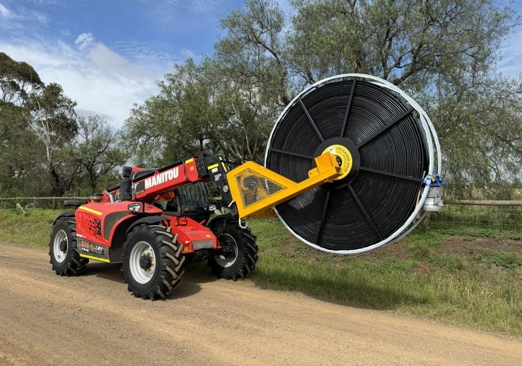 Hamersley Reel System used to store and deploy layflat hose system